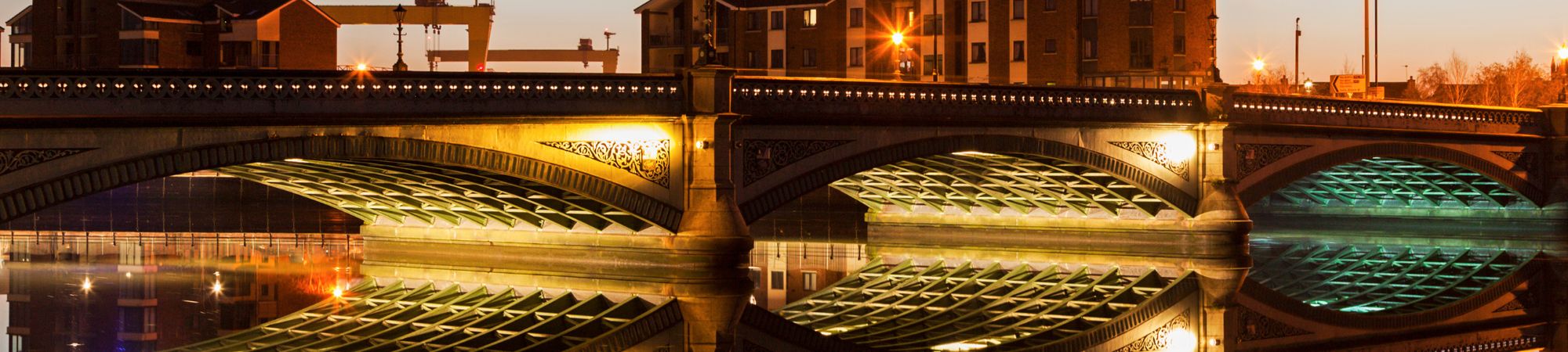 Belfast architecture along the River Lagan