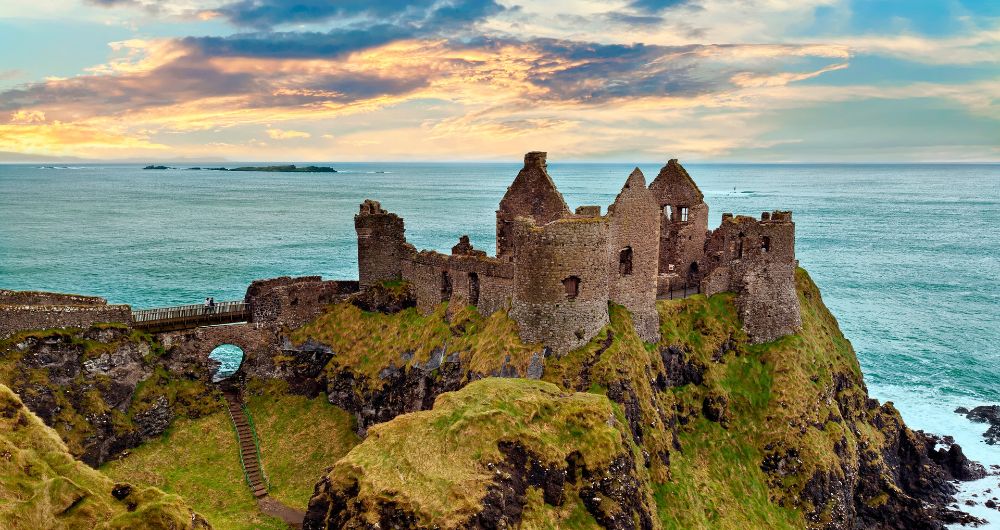 Dunluce Castle near Bushmills, Northern Ireland