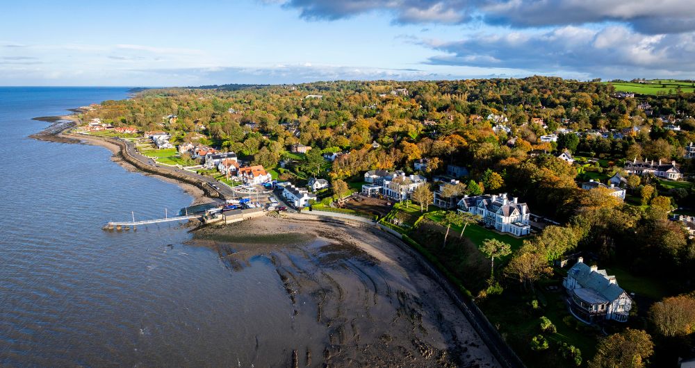 Prime properties along Cultra's coastline, Northern Ireland