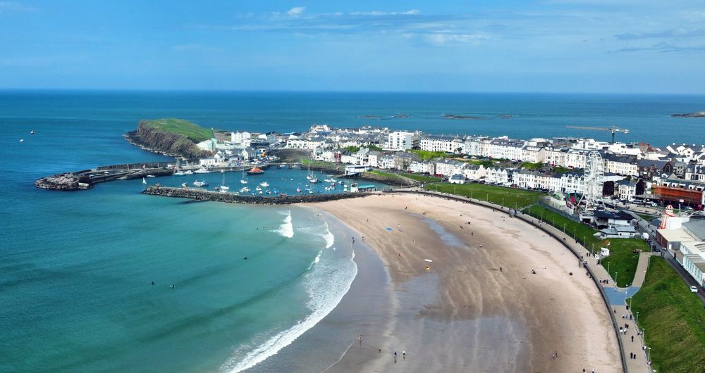 Portrush Beach on the North Coast of County Antrim