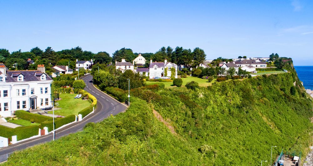 Steep cliff at Ballycastle, Northern Ireland