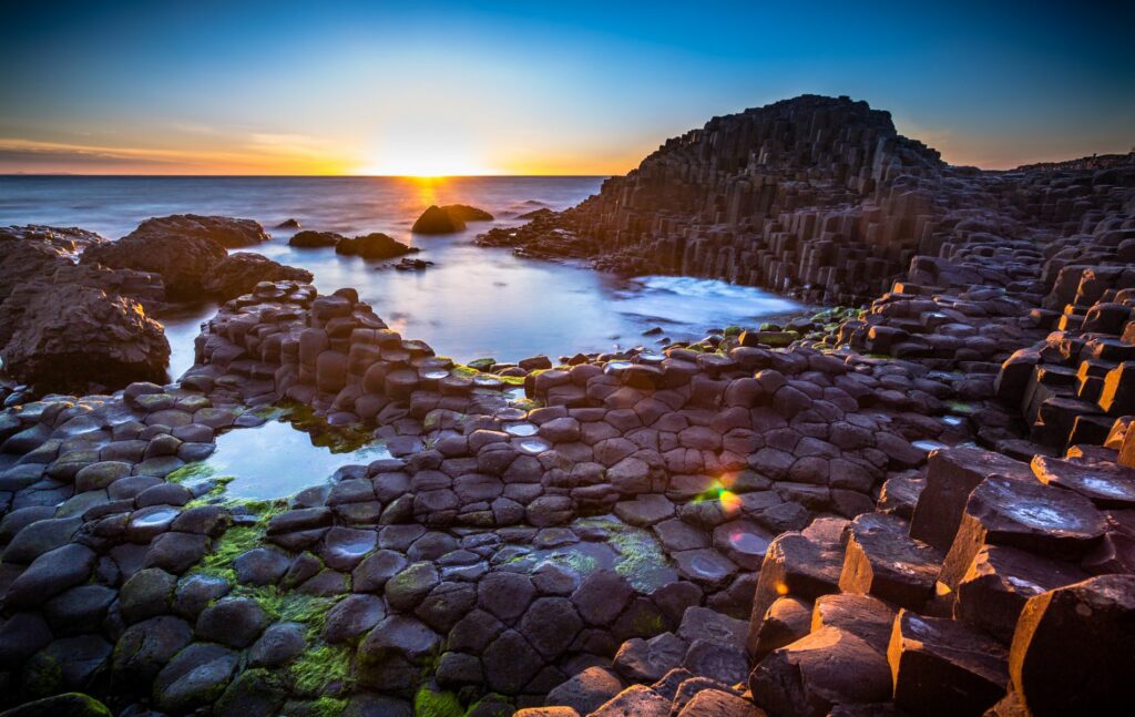 Giants Causeway UNESCO site in Northern Ireland