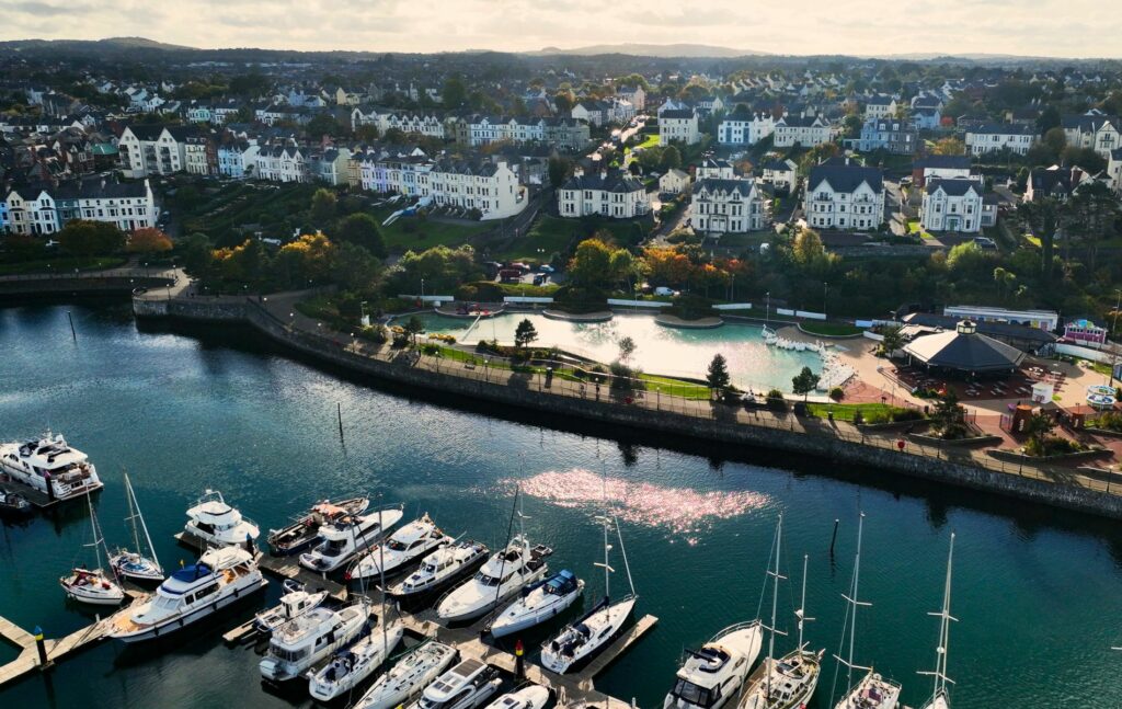 Bangor Marina and Jetty Harbour on the Down Coastline Northern Ireland